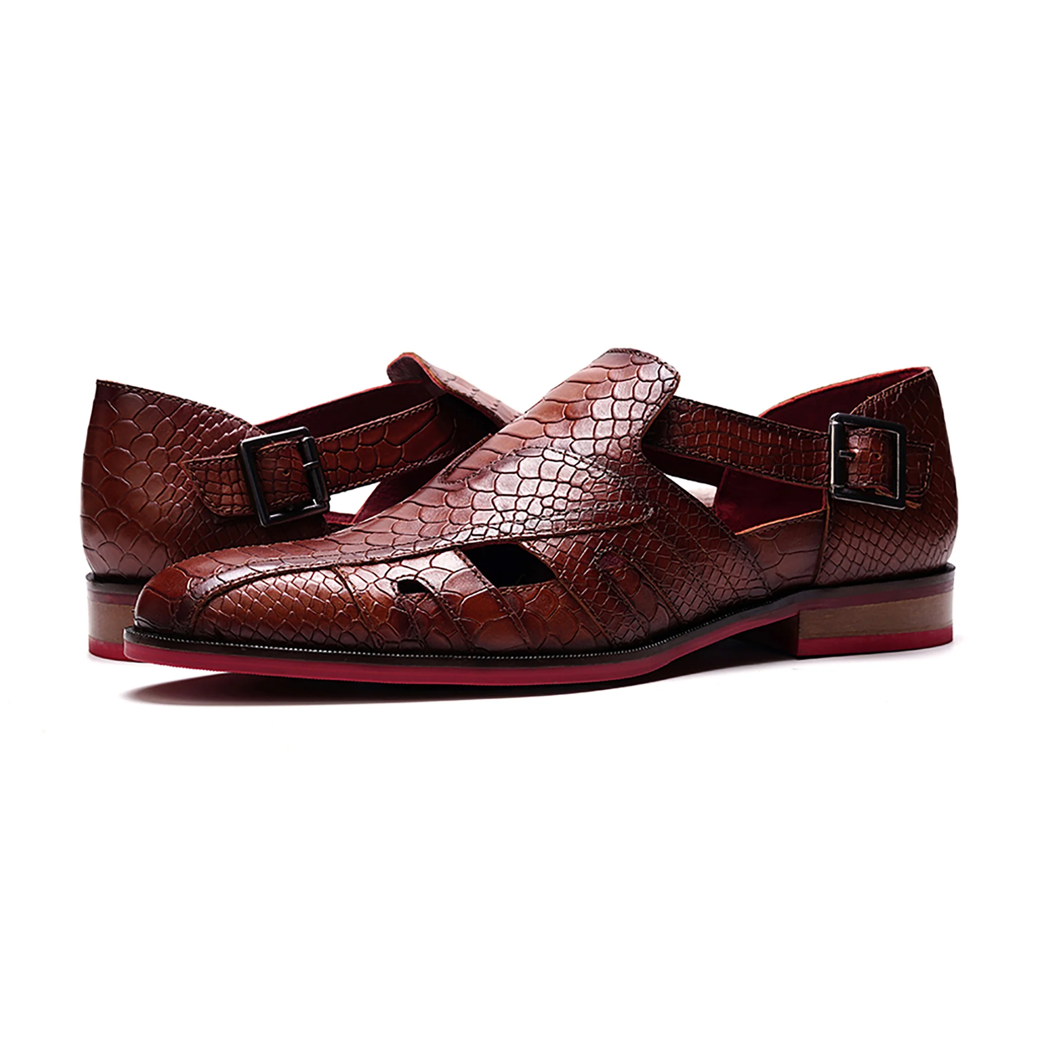 Aura Fisherman Sandal // Brown - Image 6