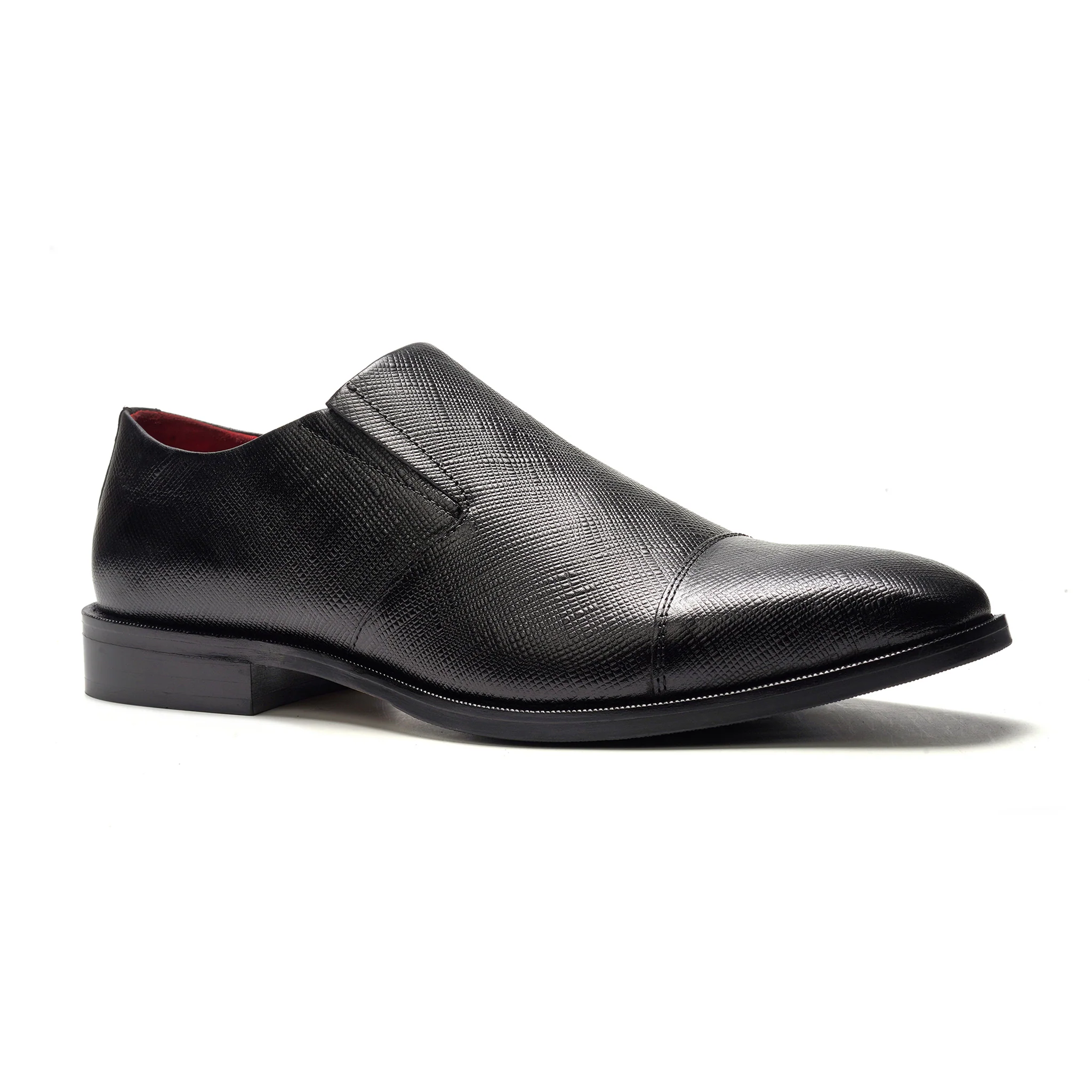 Eclipse Cap-toe Loafer // Black Leather - Image 2