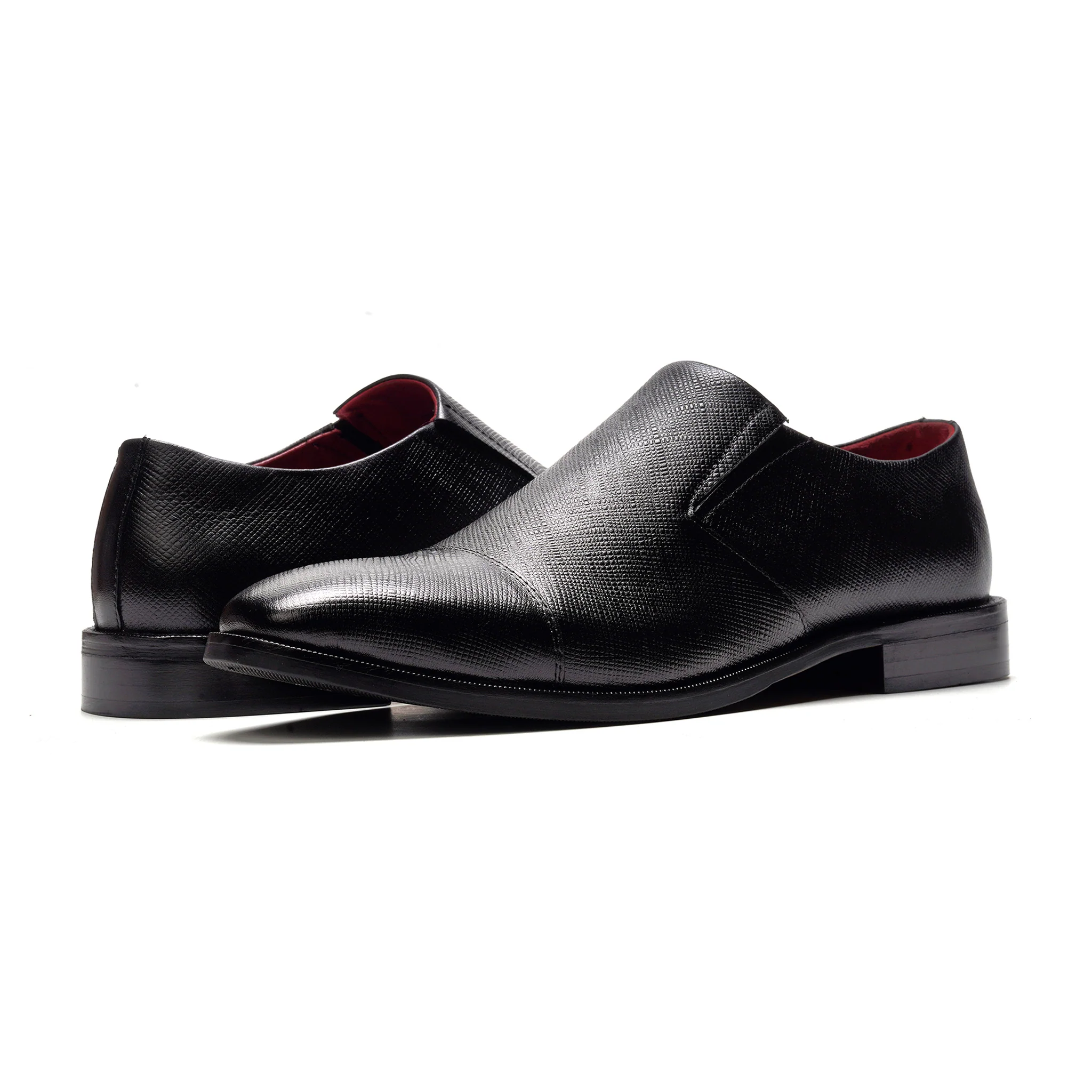 Eclipse Cap-toe Loafer // Black Leather - Image 6