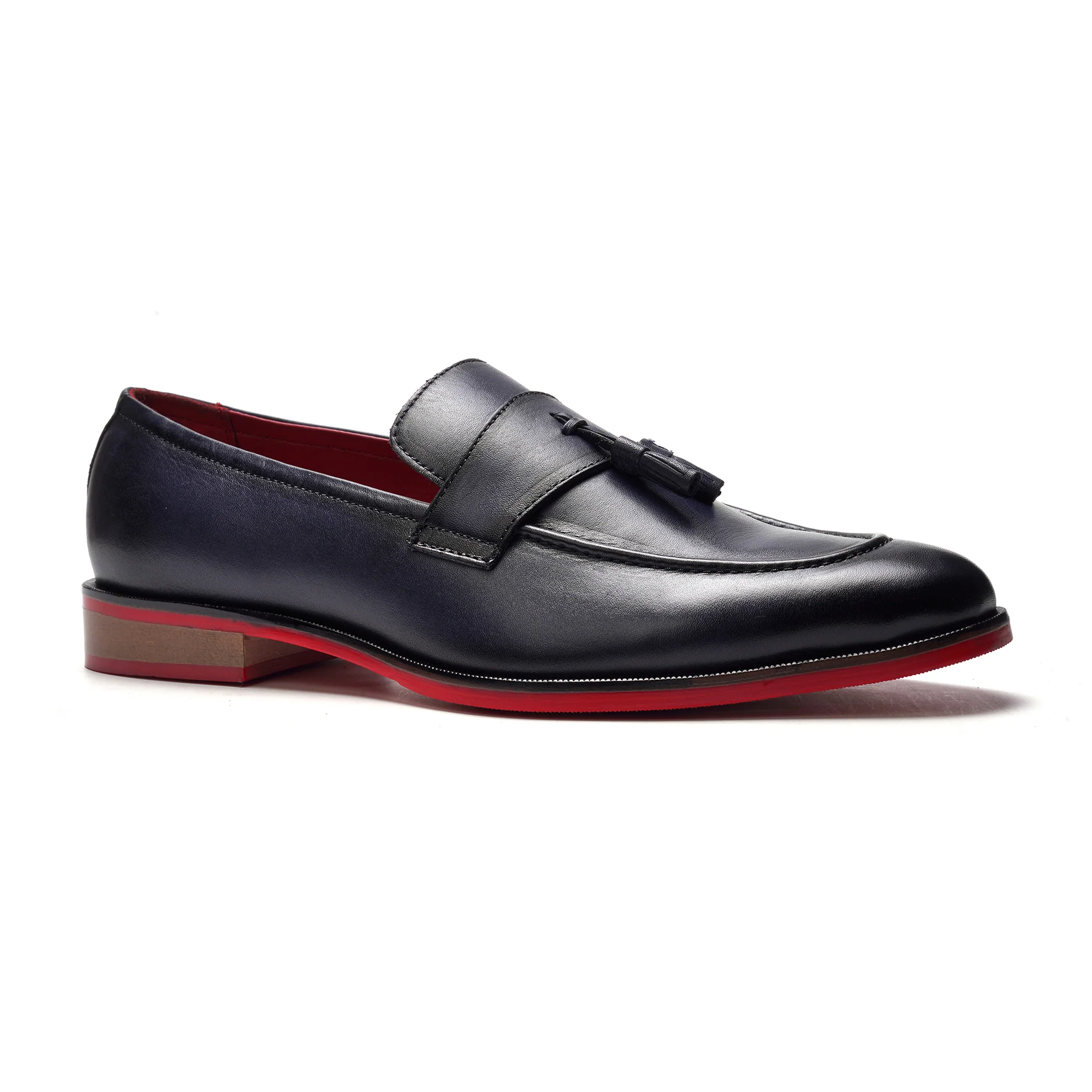 Encore Tassel Loafer // Navy Blue Leather - Image 2