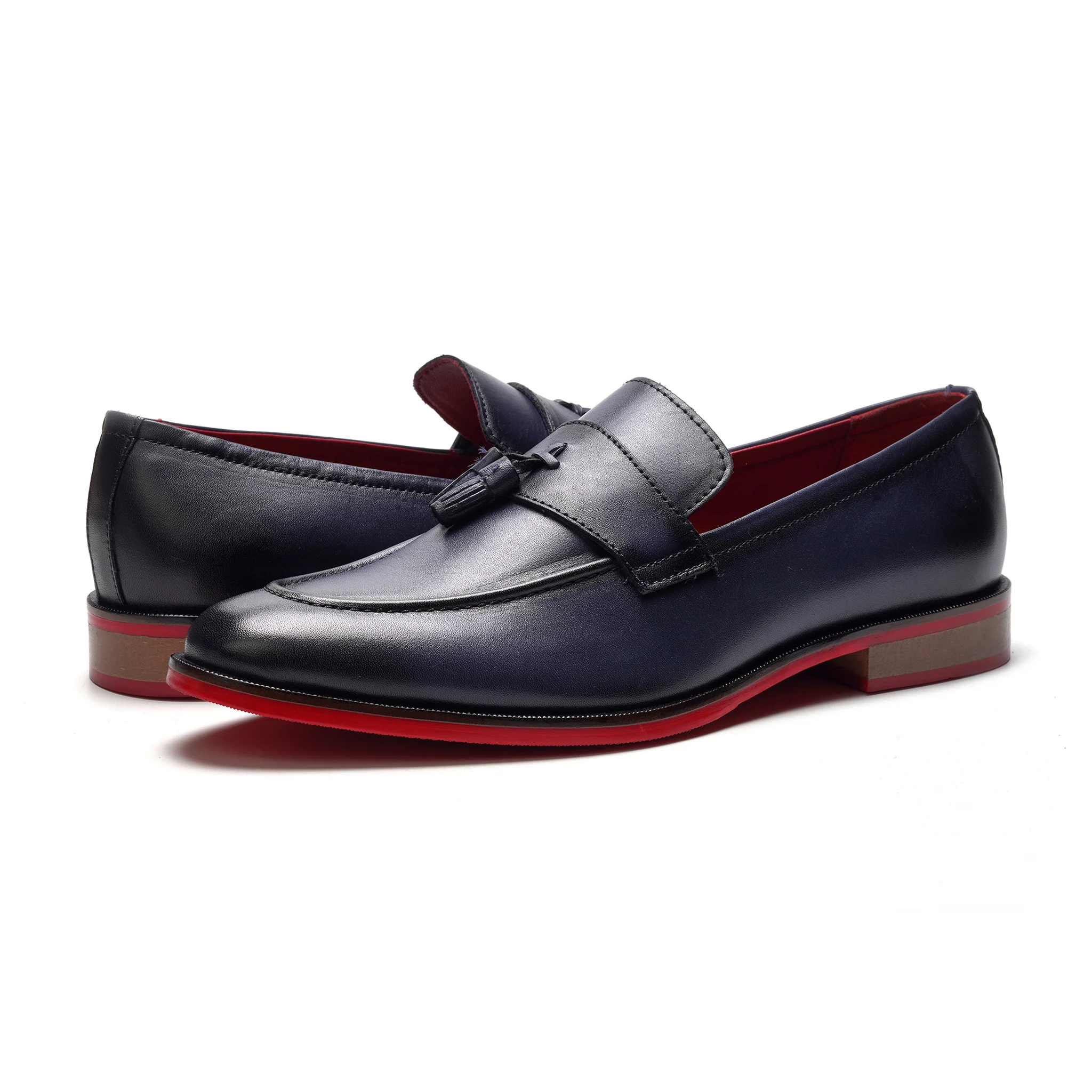 Encore Tassel Loafer // Navy Blue Leather - Image 6