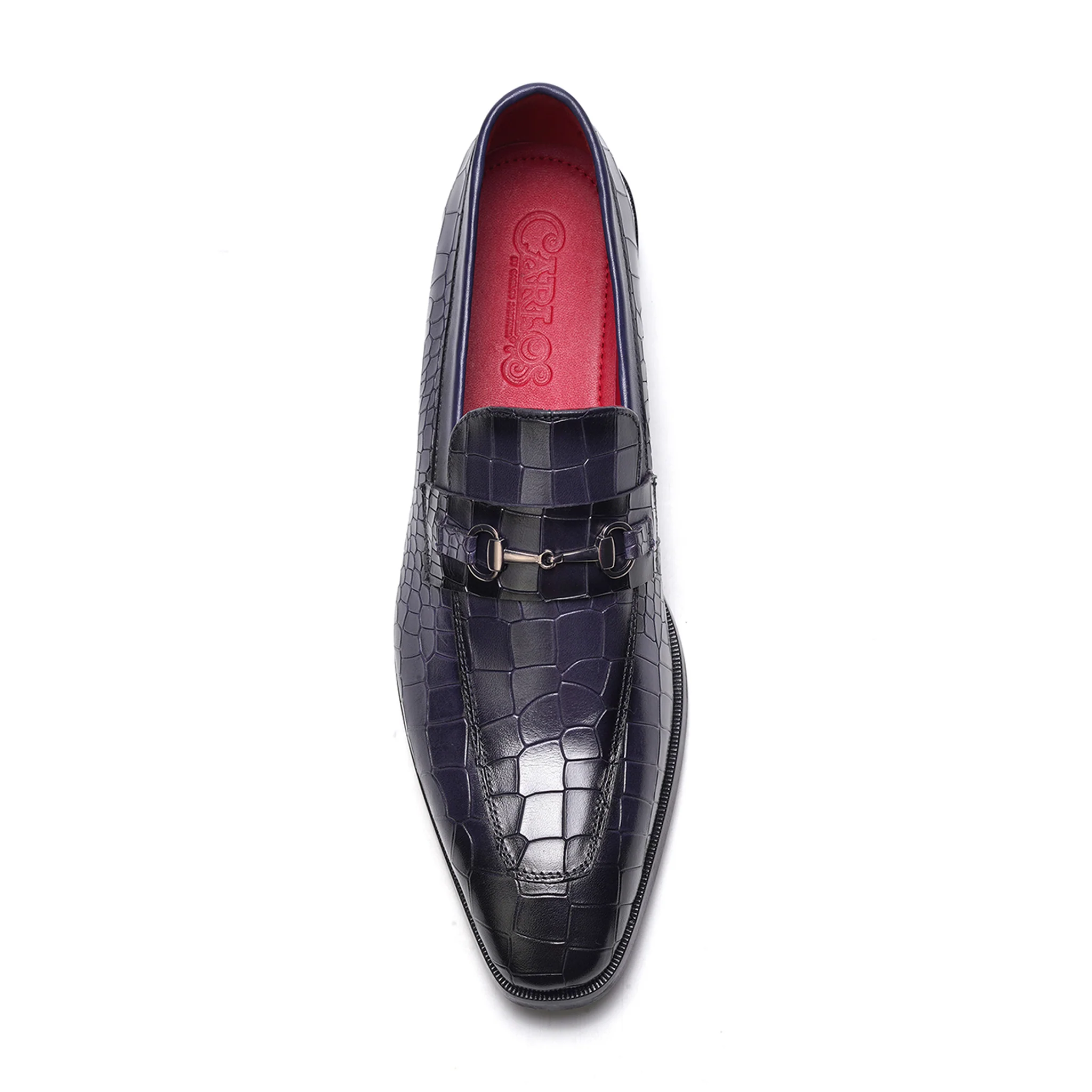 Havana Bit Loafer // Navy Croco - Image 3