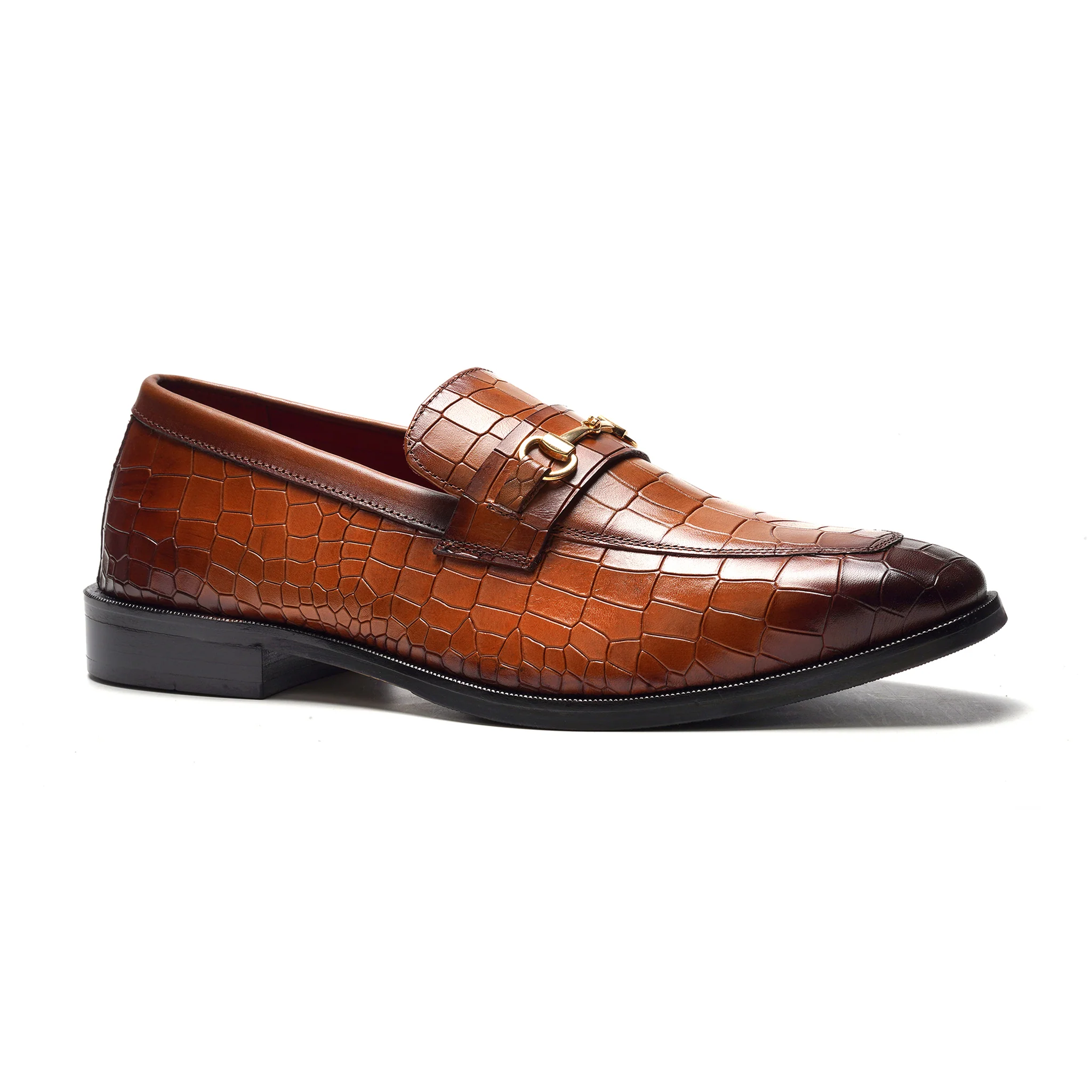 Havana Bit Loafer // Tan Croco - Image 2