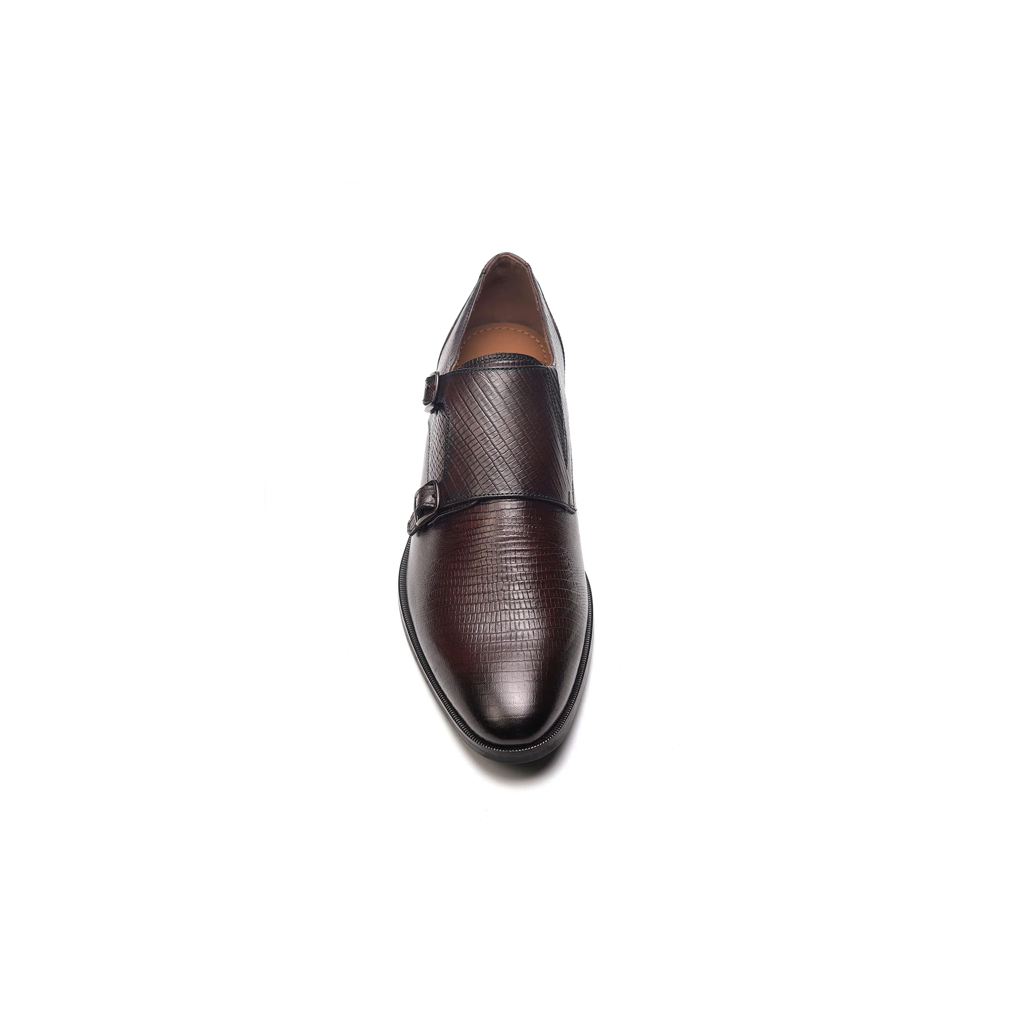Jack Double Monk Strap // Brown - Image 3