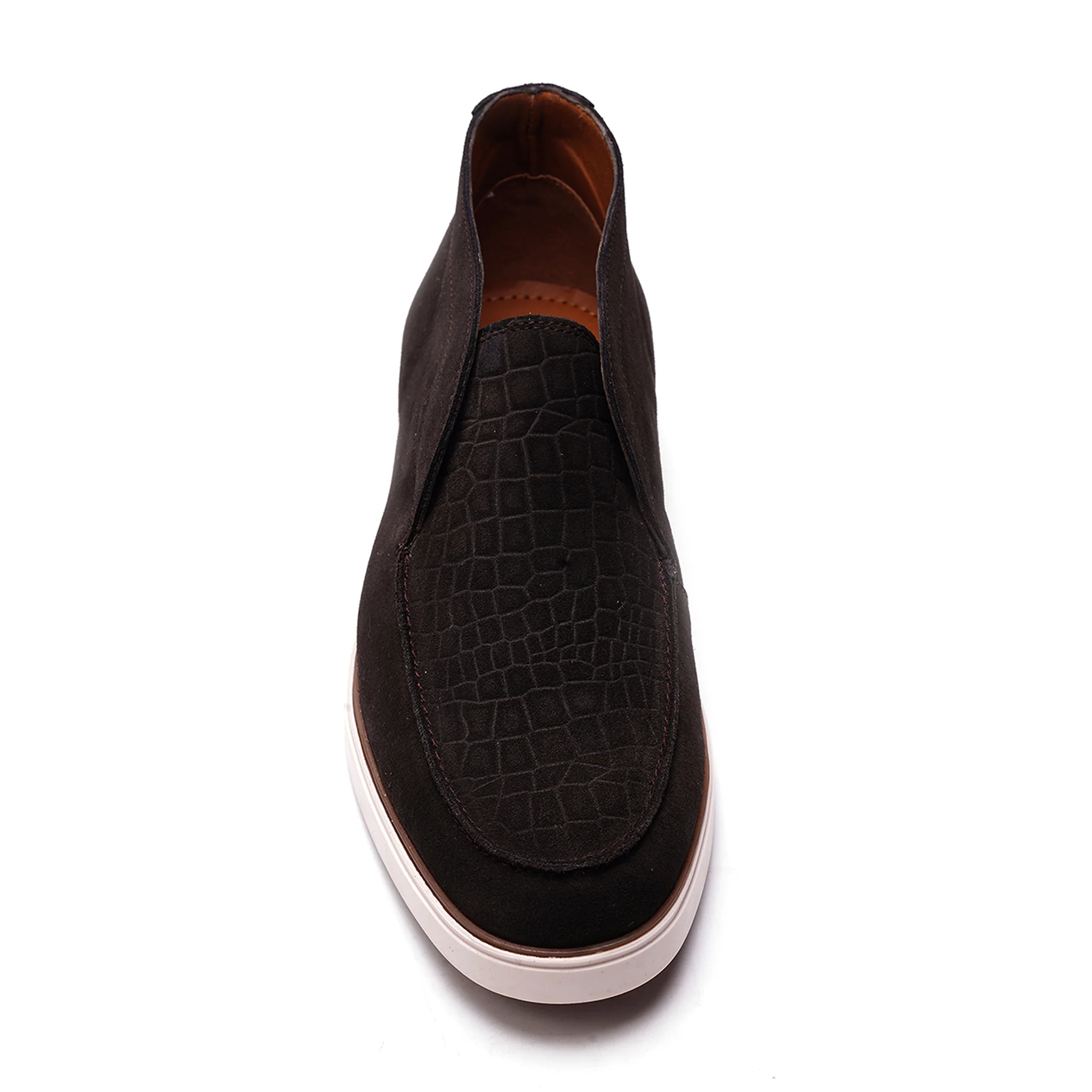 Joplin Laceless Chukka // Coffee Brown Suede - Image 3