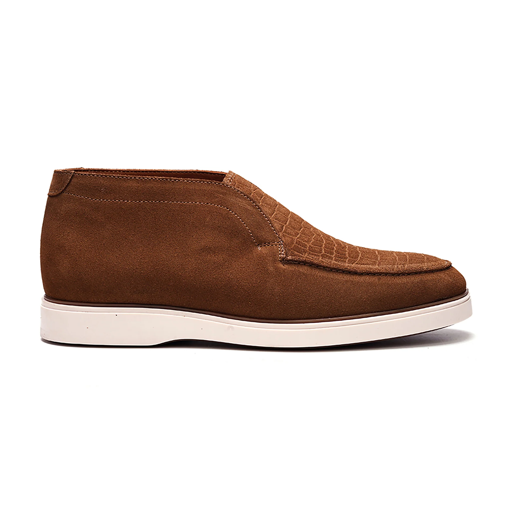 Joplin Laceless Chukka // Tobacco Brown Suede