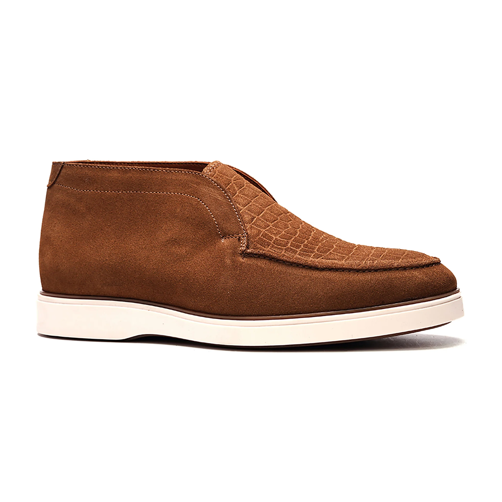 Joplin Laceless Chukka // Tobacco Brown Suede - Image 2
