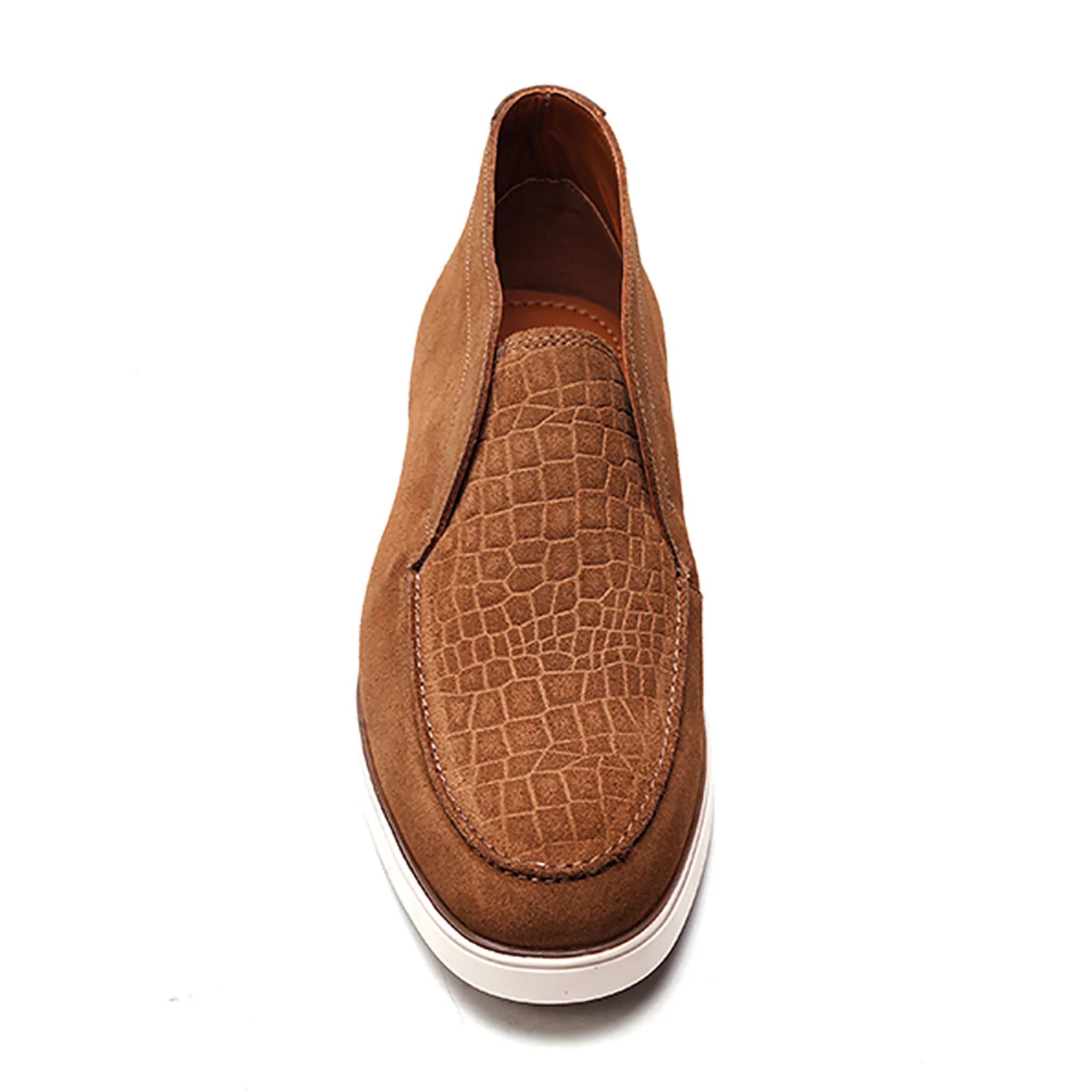Joplin Laceless Chukka // Tobacco Brown Suede - Image 3