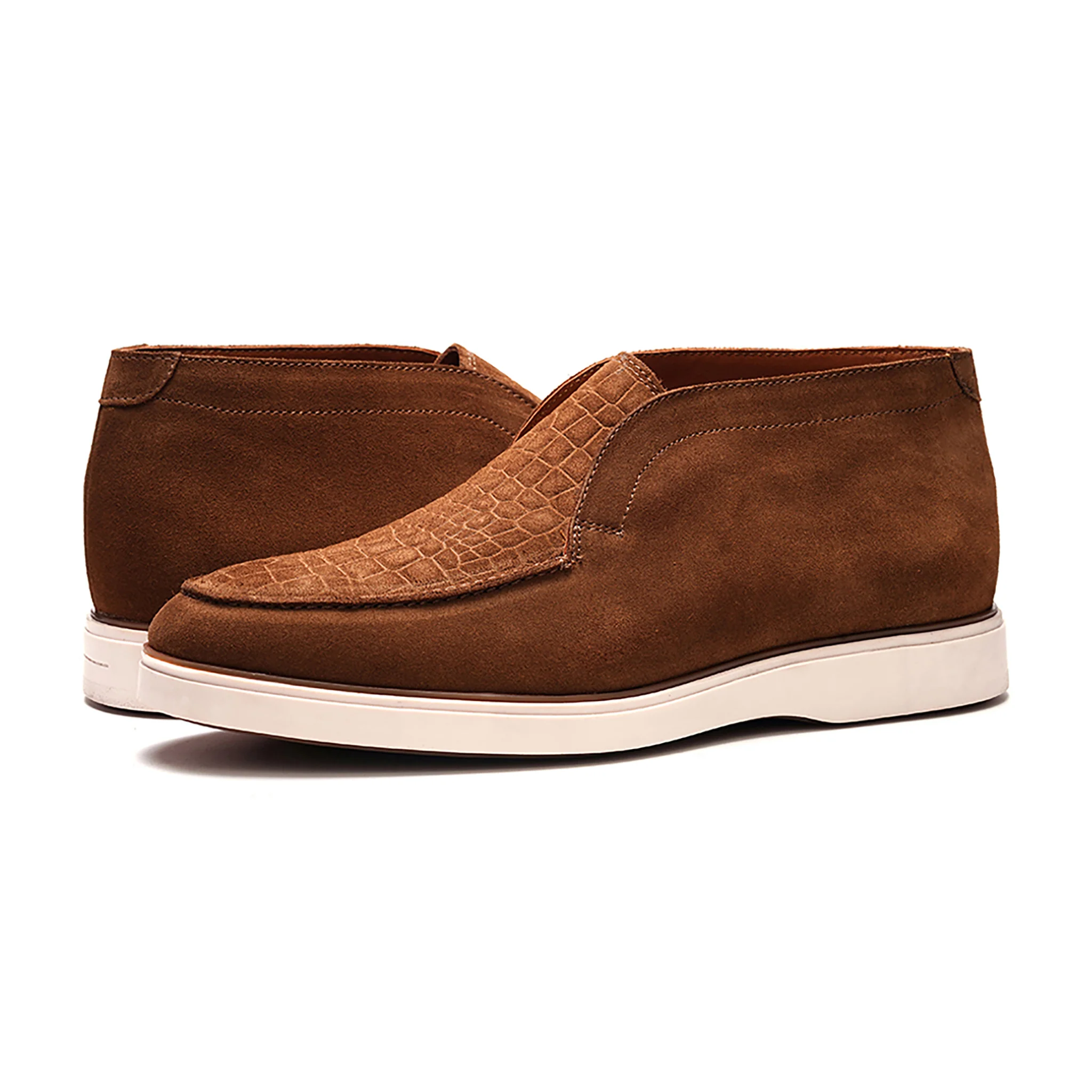 Joplin Laceless Chukka // Tobacco Brown Suede - Image 6