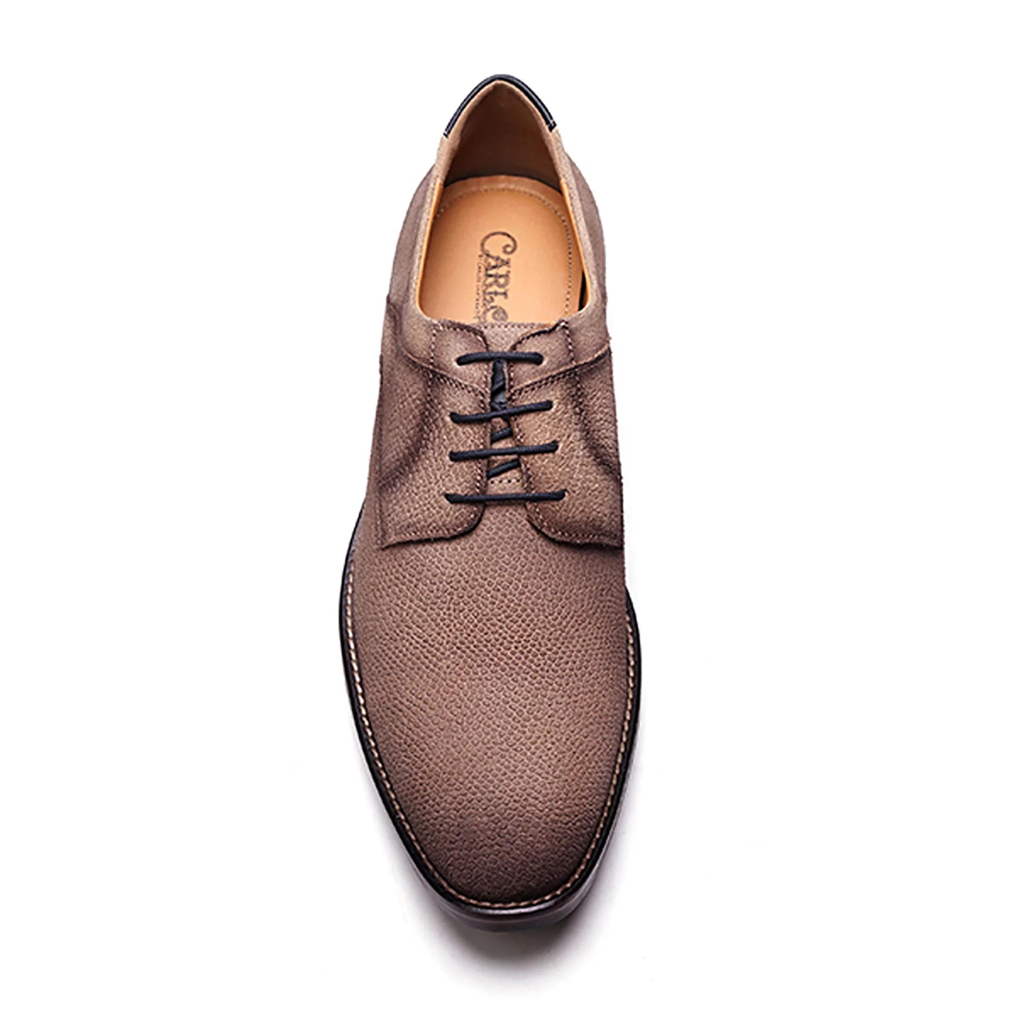 London Derby Lace-up // Taupe Suede - Image 3
