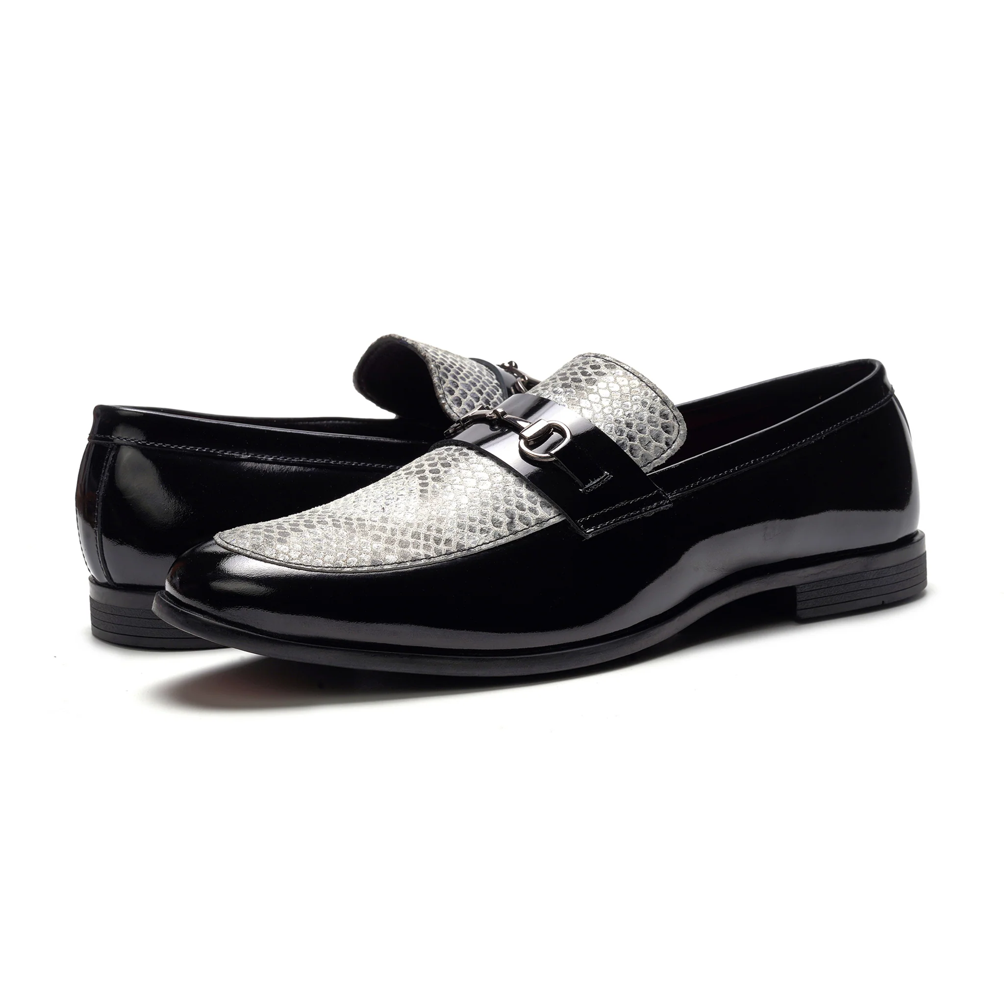 Maestro Bit Loafer // Black Snake Print - Image 6