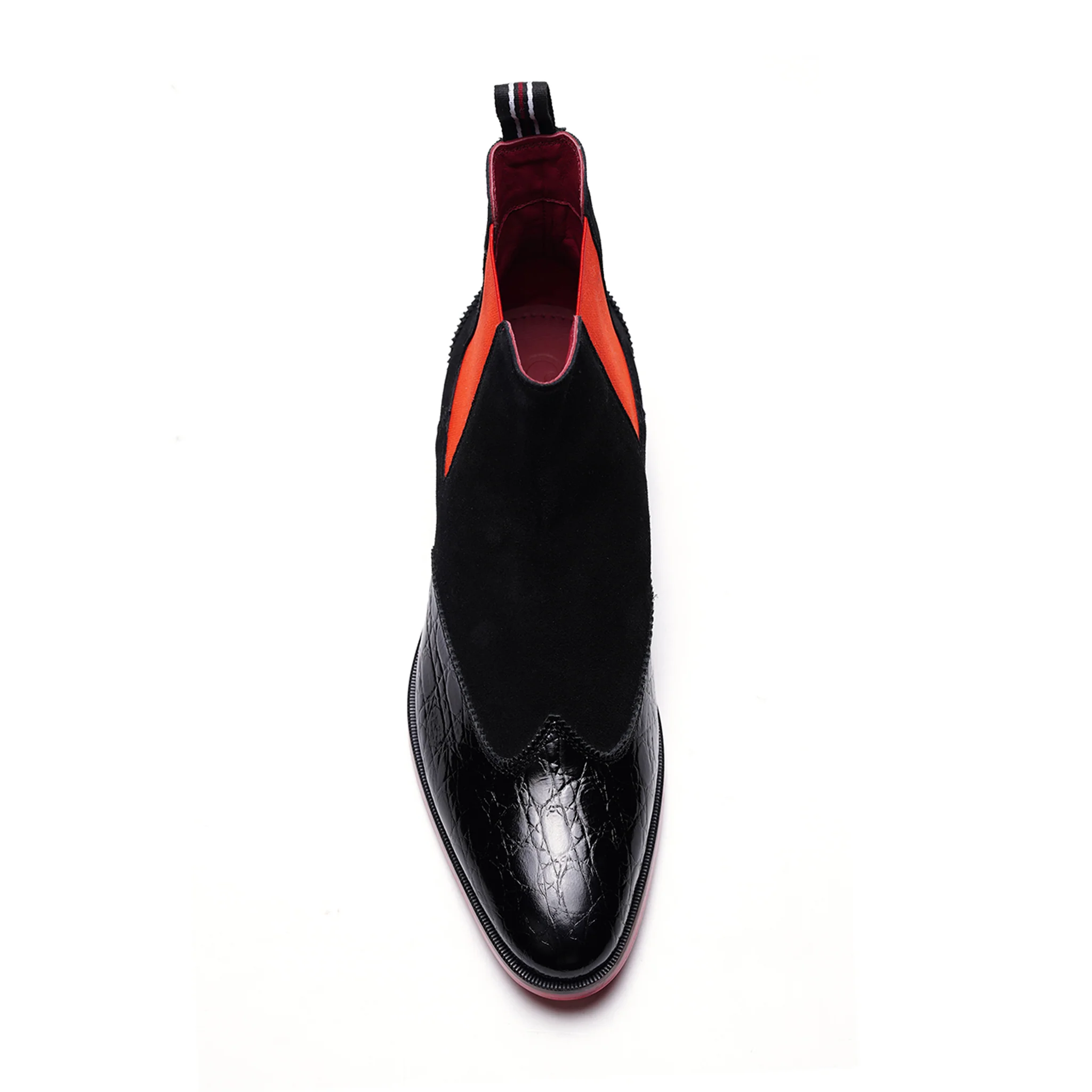 Mantra Crosuede Chelsea Boot // Black - Image 3