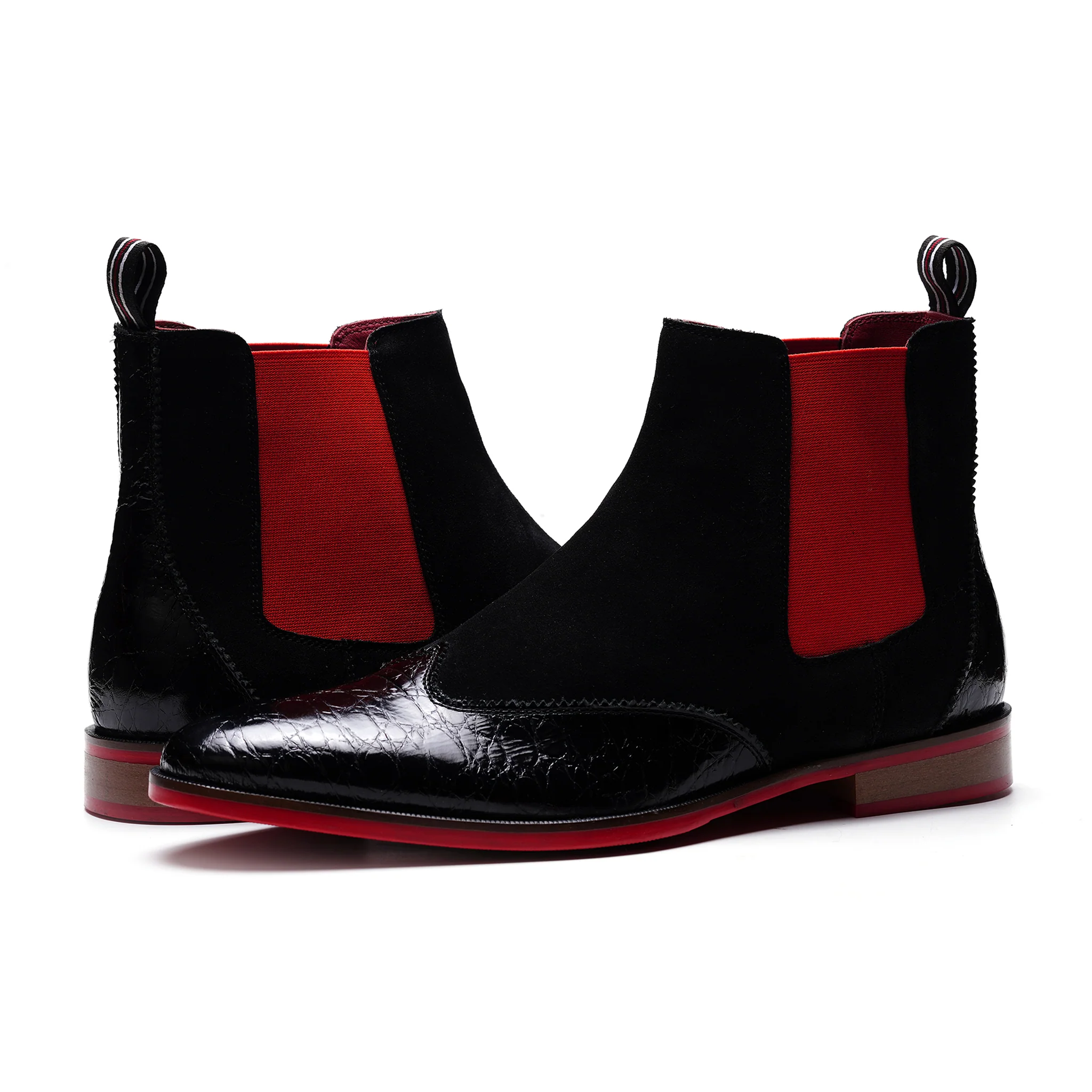 Mantra Crosuede Chelsea Boot // Black - Image 6