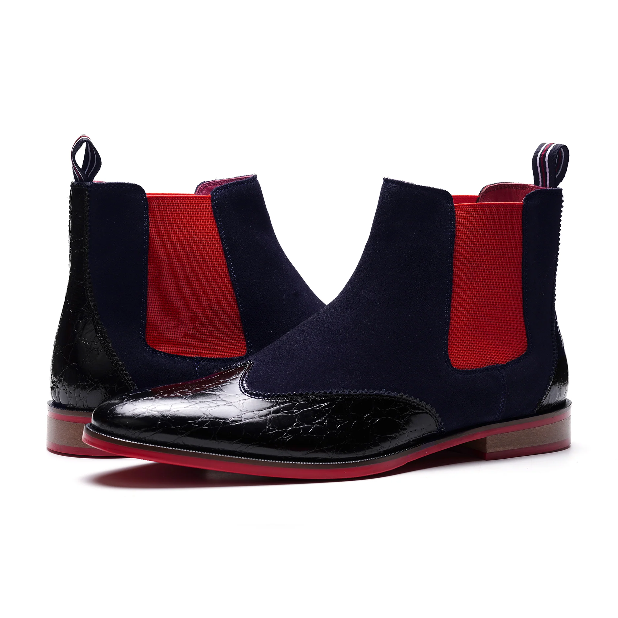 Mantra Crosuede Chelsea Boot // Blue - Image 6