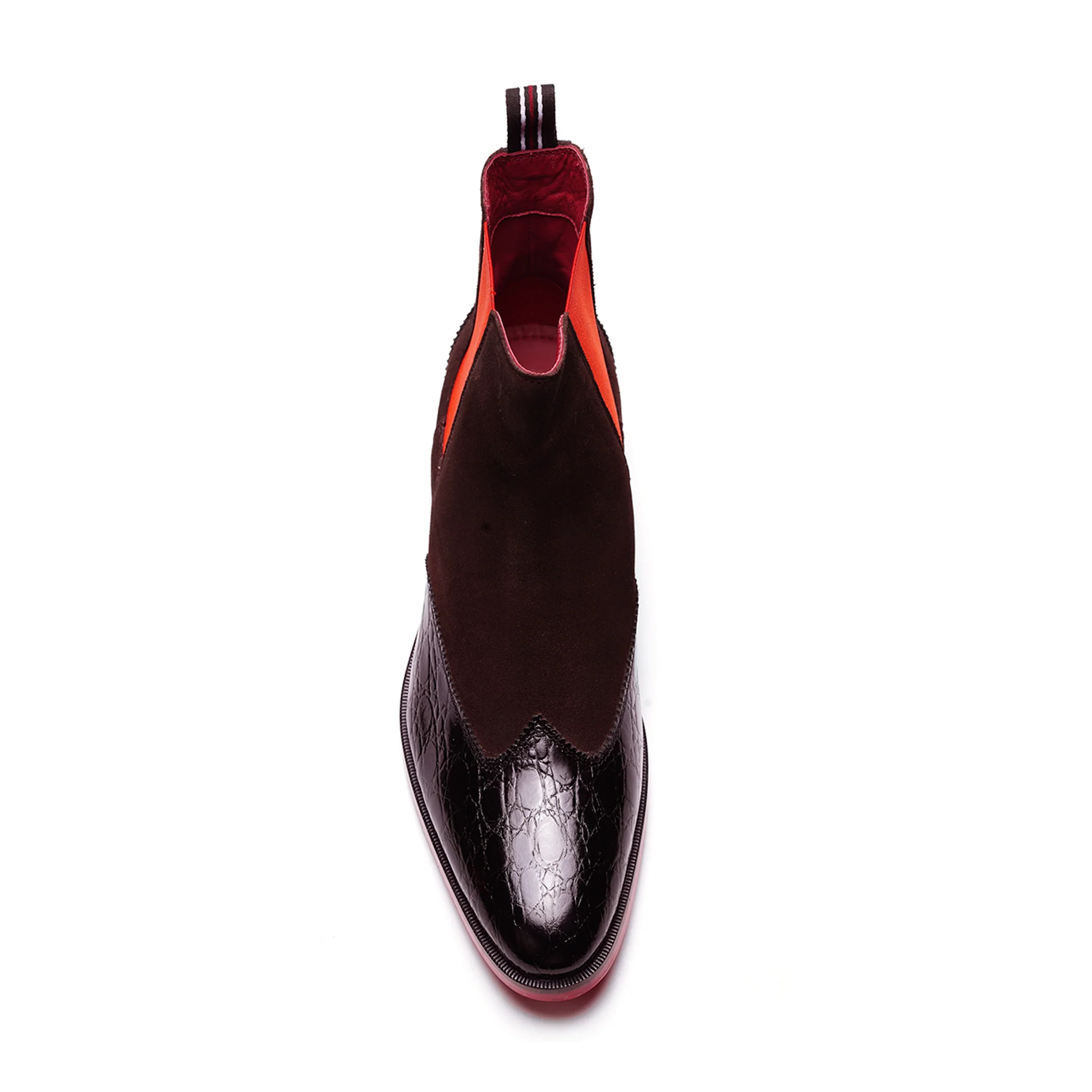 Mantra Crosuede Chelsea Boot // Brown - Image 3