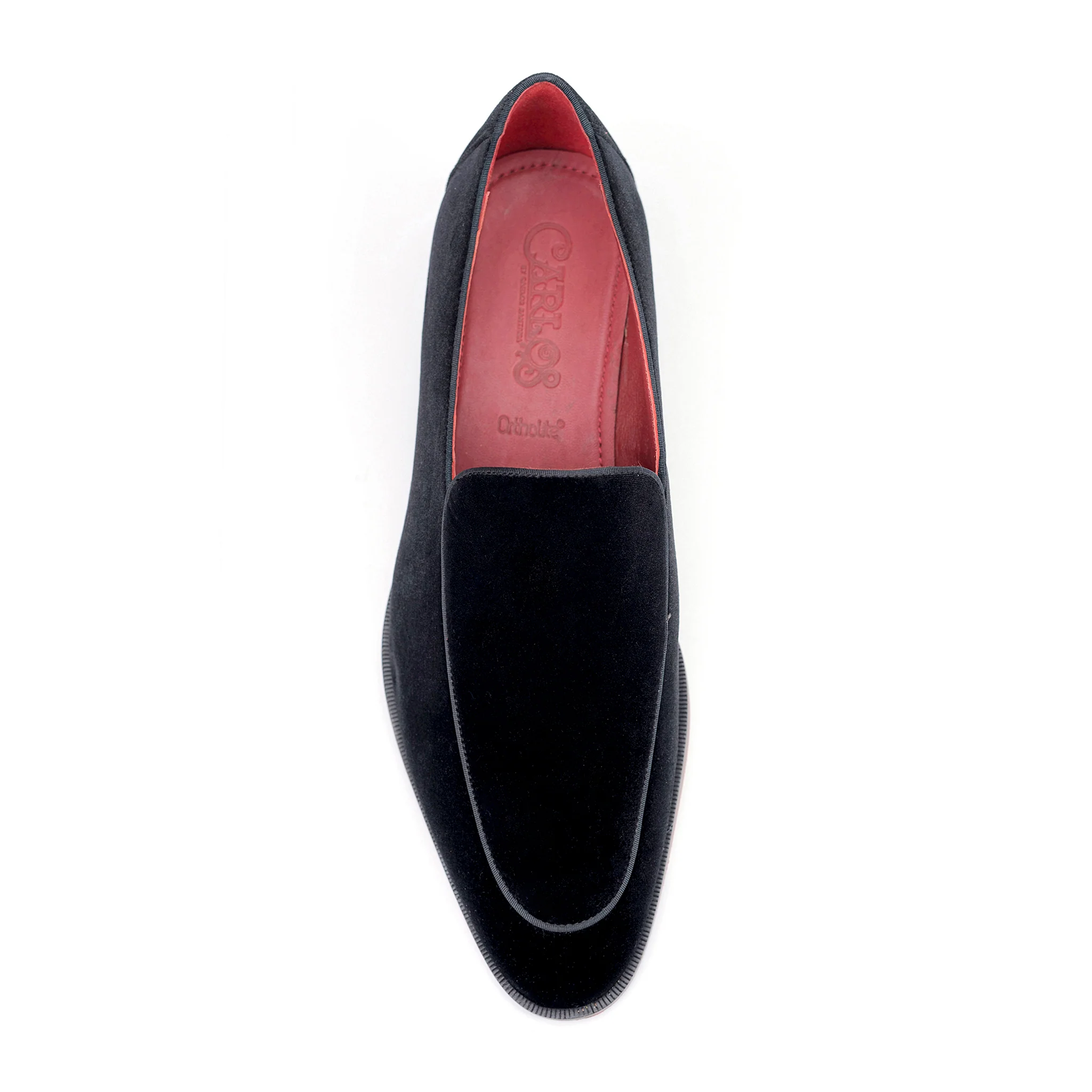 Prince Velvet Loafer // Black - Image 3