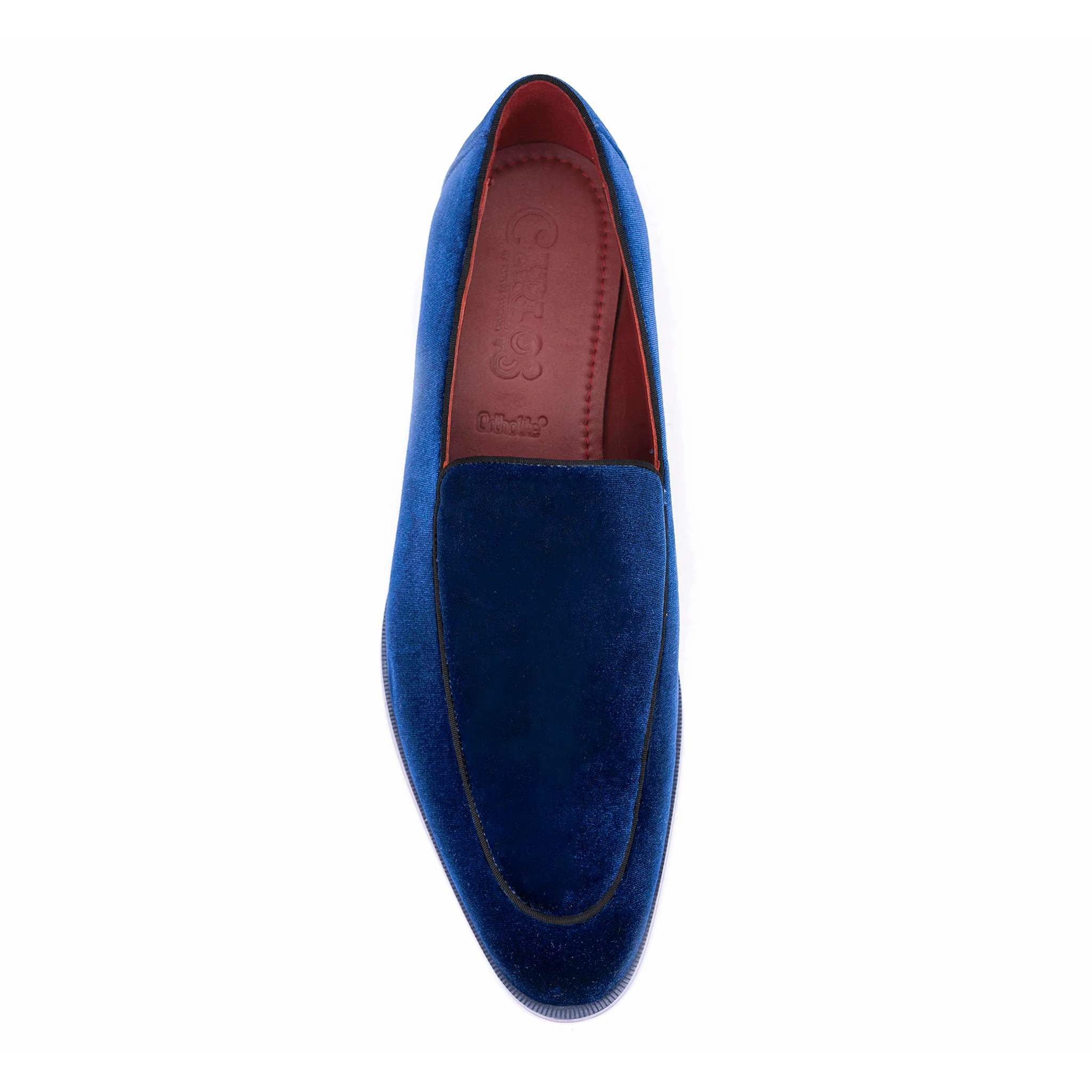 Prince Velvet Loafer // Navy - Image 3