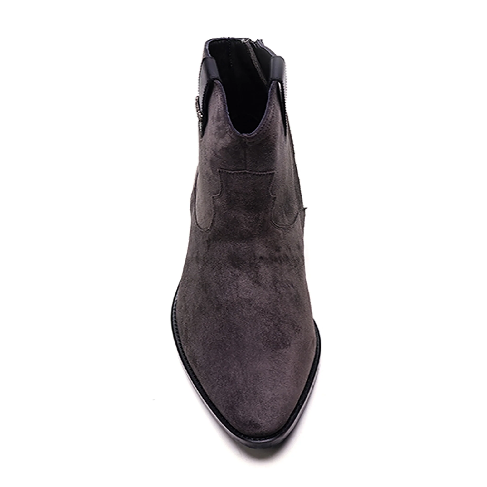 Zappa Cowboy Boot // Ash Grey Suede - Image 3