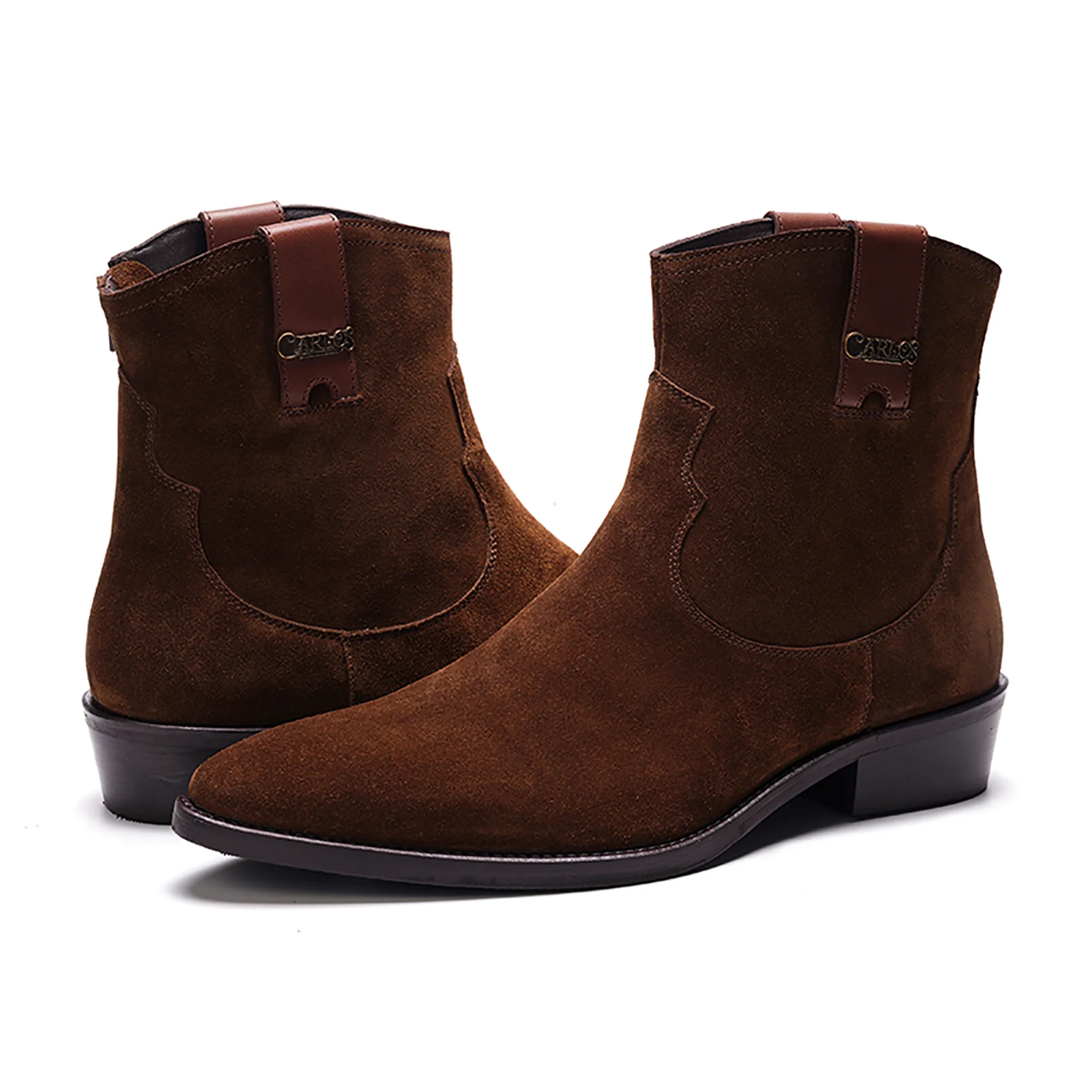 Zappa Cowboy Boot // Cafe Brown Suede - Image 6