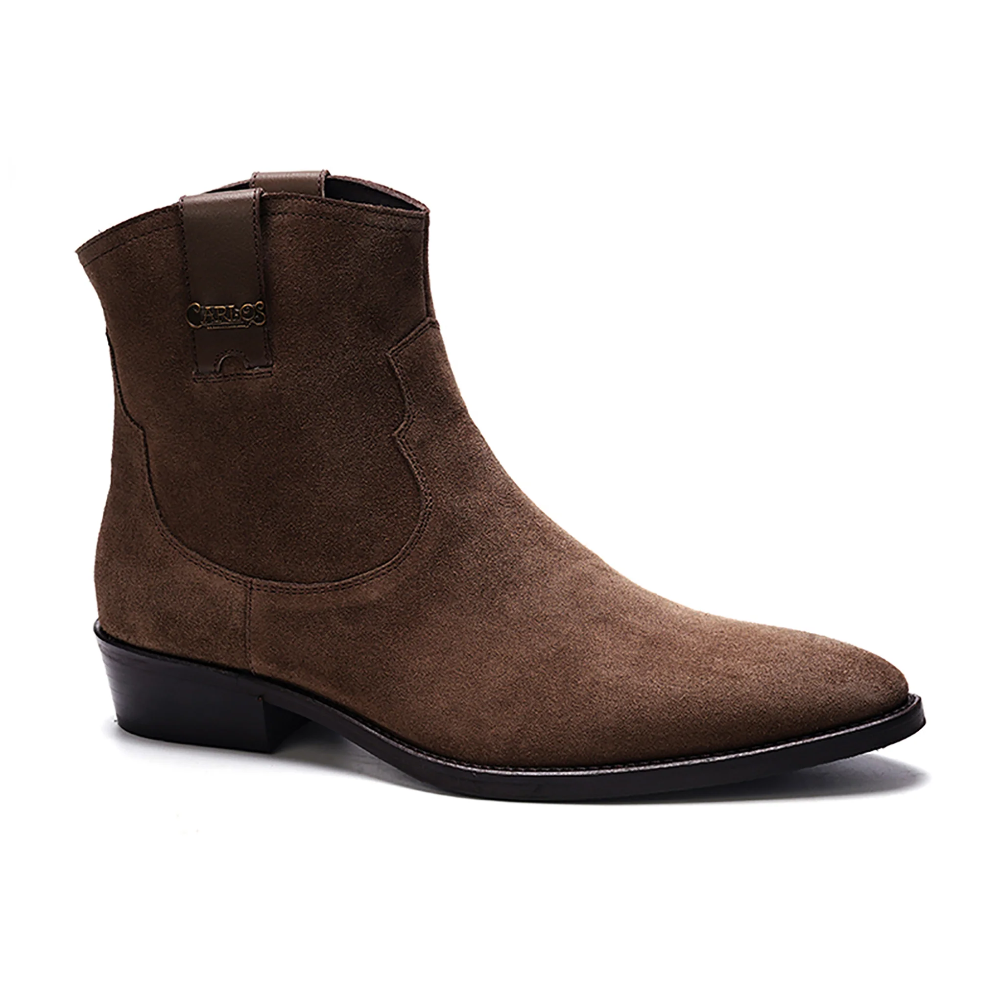 Zappa Cowboy Boot // Tobacco Brown Suede - Image 2