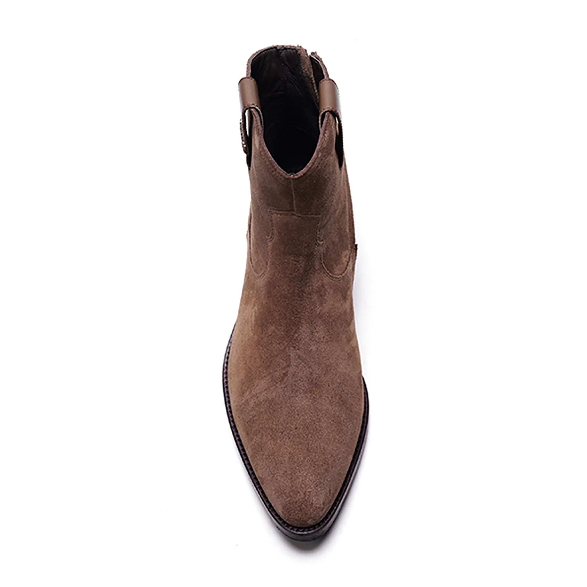 Zappa Cowboy Boot // Tobacco Brown Suede - Image 3