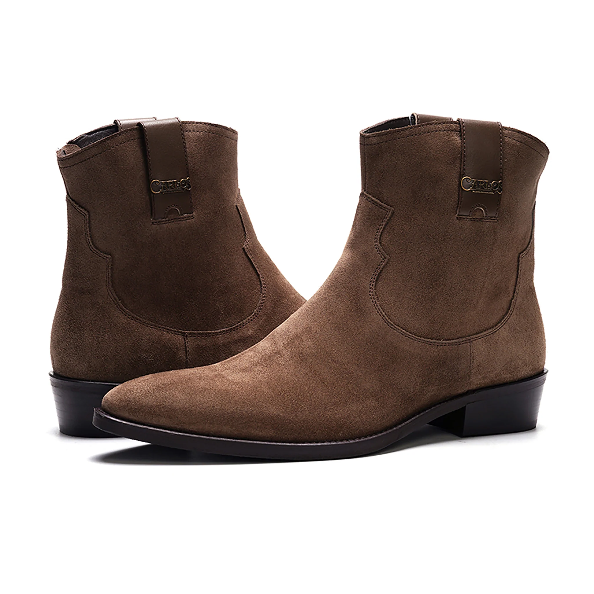Zappa Cowboy Boot // Tobacco Brown Suede - Image 6