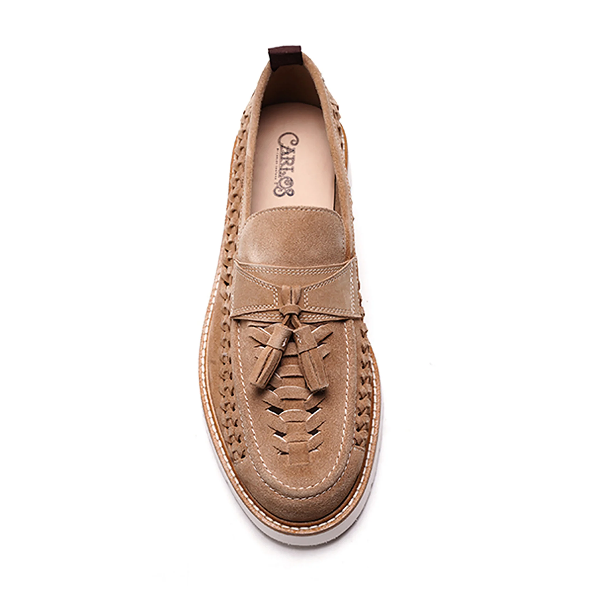 Zenith Tassel Loafer // Sand Suede - Image 3