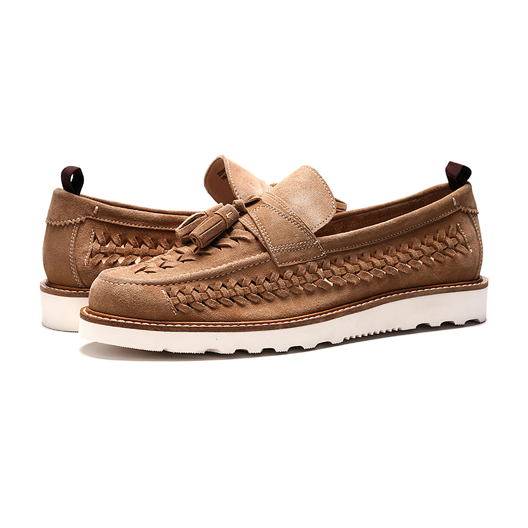 Zenith Tassel Loafer // Sand Suede - Image 6